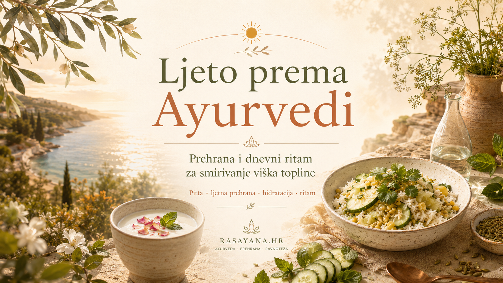 Ljeto prema Ayurvedi – prehrana i dnevni ritam za smirivanje viška topline